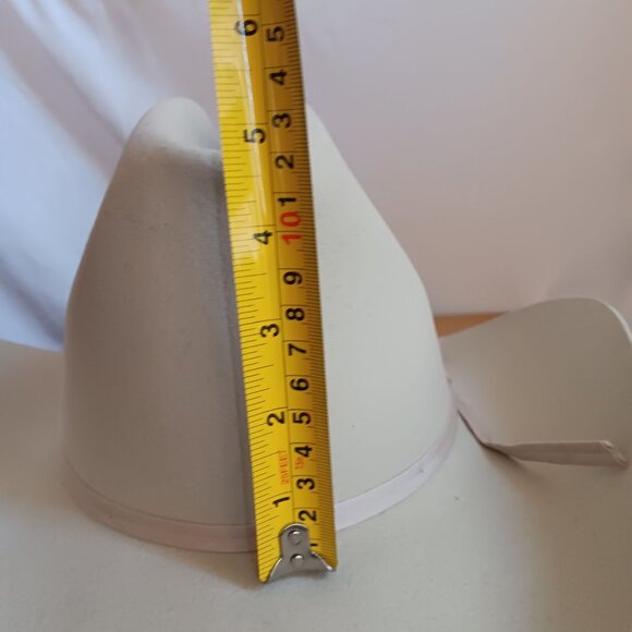 Men's Vintage American Hat Co. 7 1/8 Cream Western Cowboy Hat In Box - Picture 8 of 16